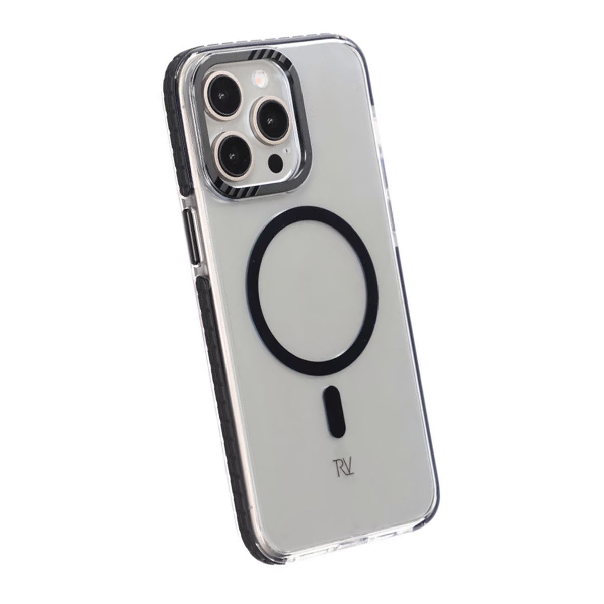 iPhone 15 Pro Max Rvelon Mobilskal Magnet Förstärkt - Svart