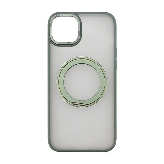 iPhone 15 Plus Skal med MagSafe Stativ Rvelon - Grön