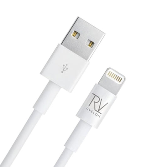 Rvelon USB-A till Lightning Kabel 2m - Vit