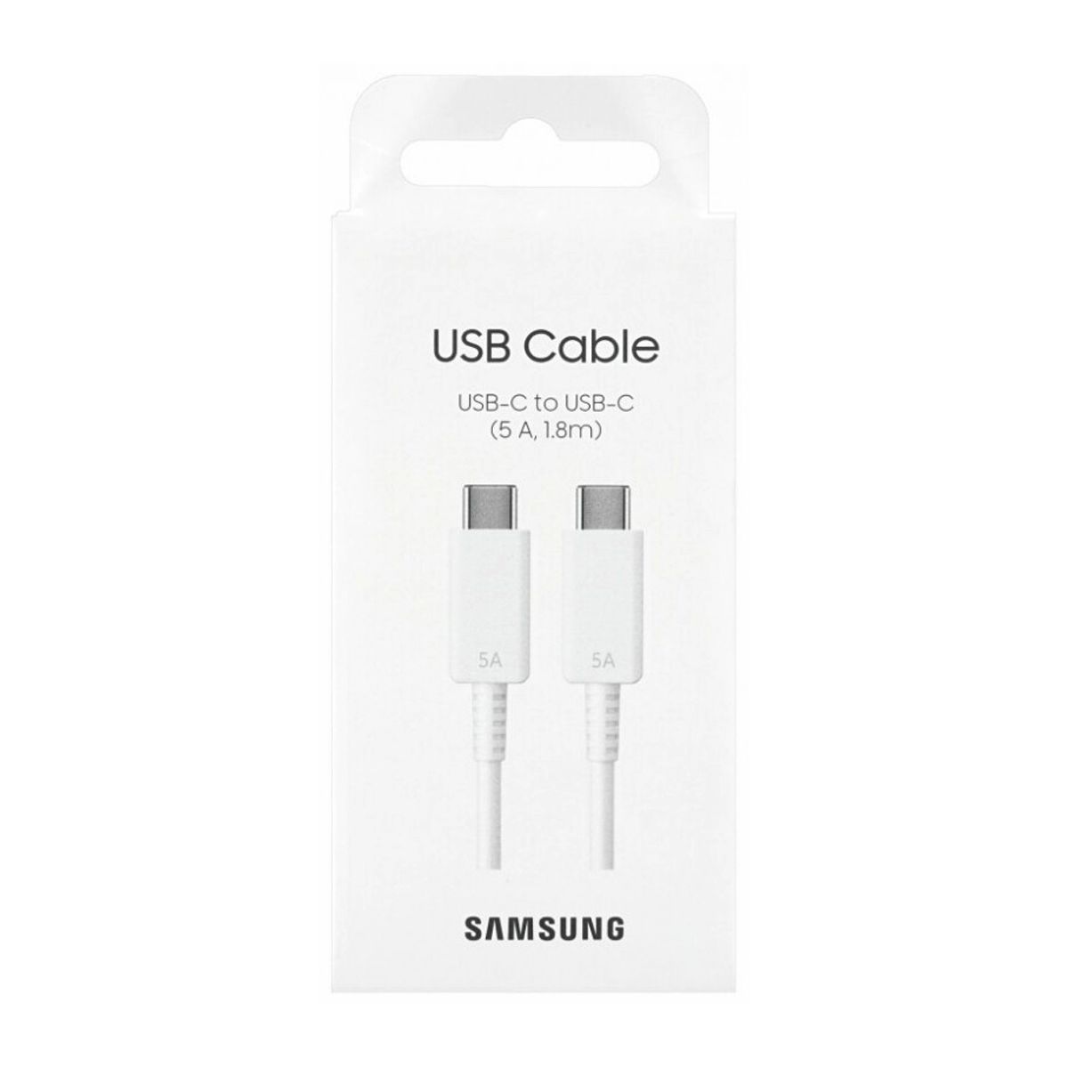 Samsung USB-C till USB-C 100W 5A 1,8m - Vit