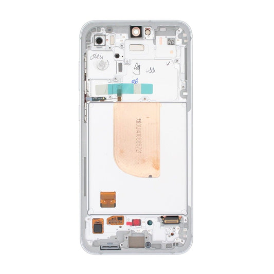 Samsung Galaxy S23 FE Display med LCD Skärm Original - Vit