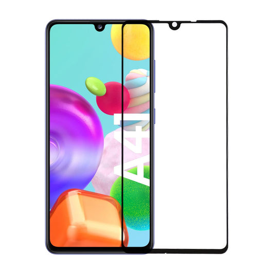 Skärmskydd Samsung A41 - 3D Härdat Glas Svart miljö