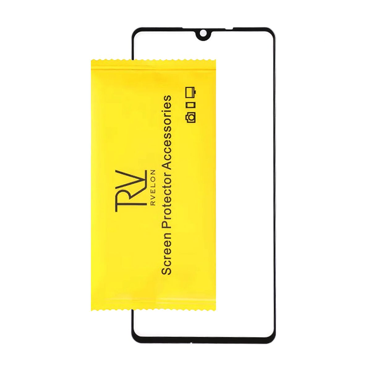 Skärmskydd Samsung A41 - 3D Härdat Glas Svart miljö