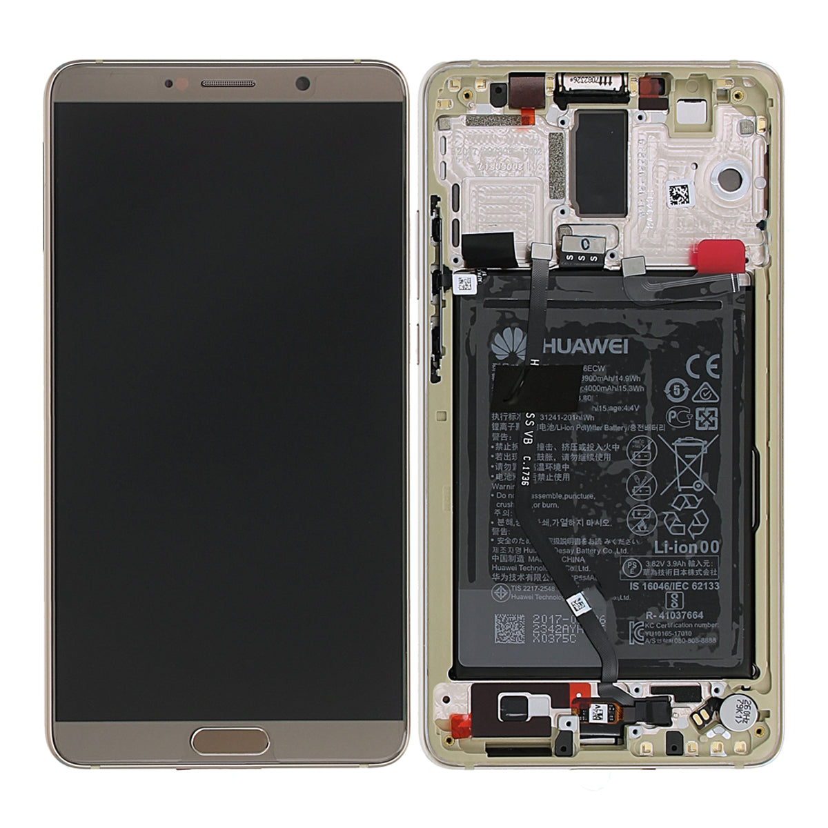 Huawei Mate 10 Display Skärm med LCD Display med Batteri Original - Brun image 1