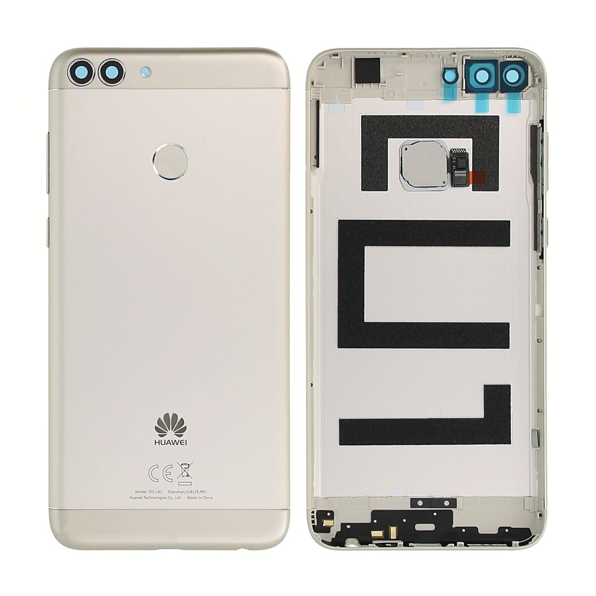 Huawei P Smart Baksida/Batterilucka Original - Guld image 1