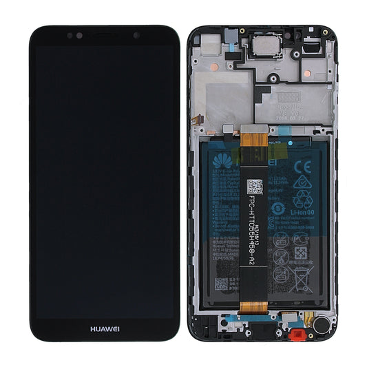 Huawei Y5 2018 Display Skärm med LCD Display med Batteri Original - Svart image 1