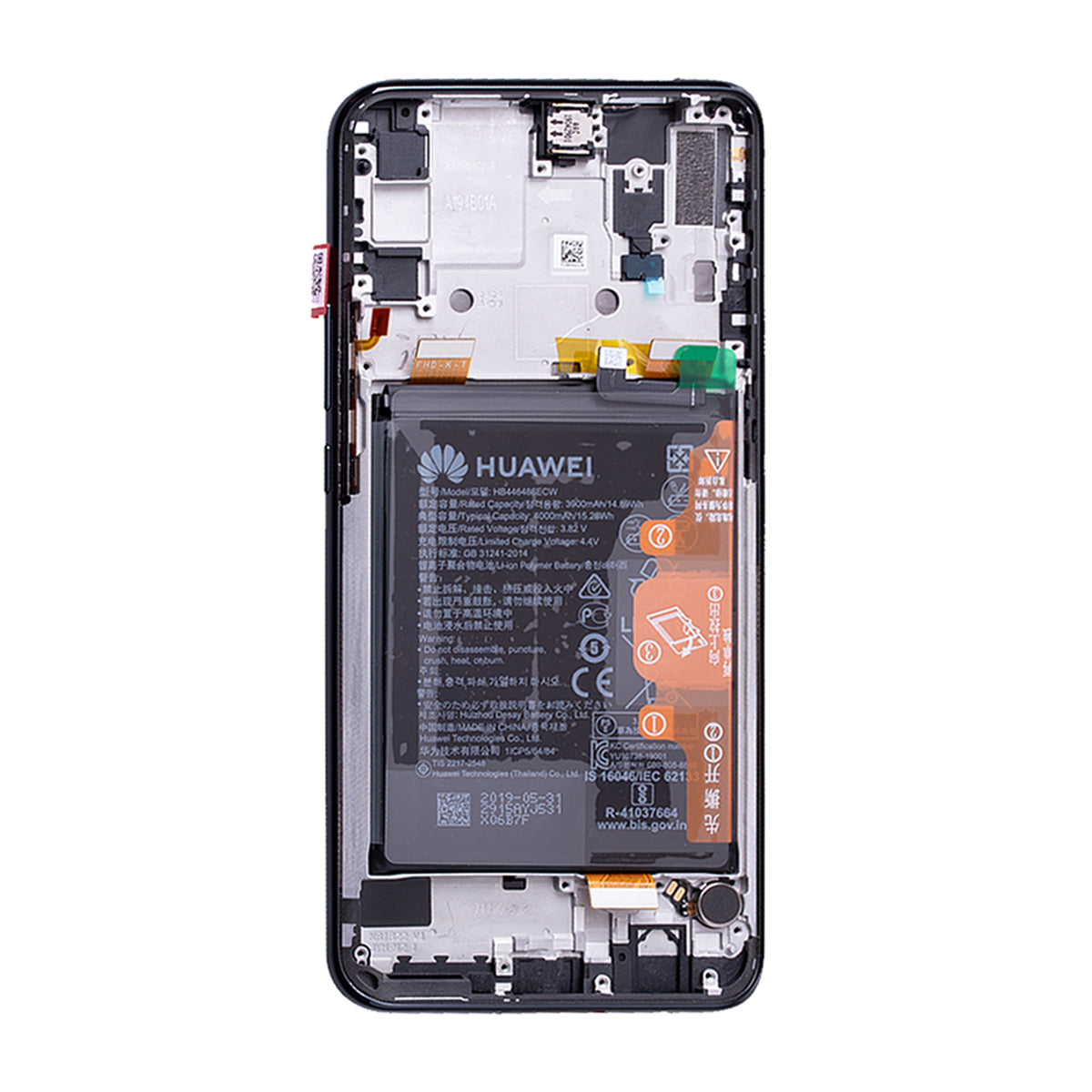 Huawei P Smart Z Display LCD Display Original + Batteri - Svart image 3