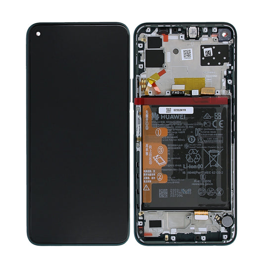 Huawei P40 Lite 5G Skärm/Display med Batteri Original - Grön image 1