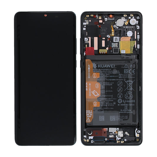 Huawei P30 Pro Skärm med LCD Display + Batteri Original - Svart image 1
