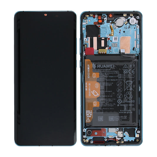 Huawei P30 Pro Skärm med LCD Display + Batteri Original - Blå image 1