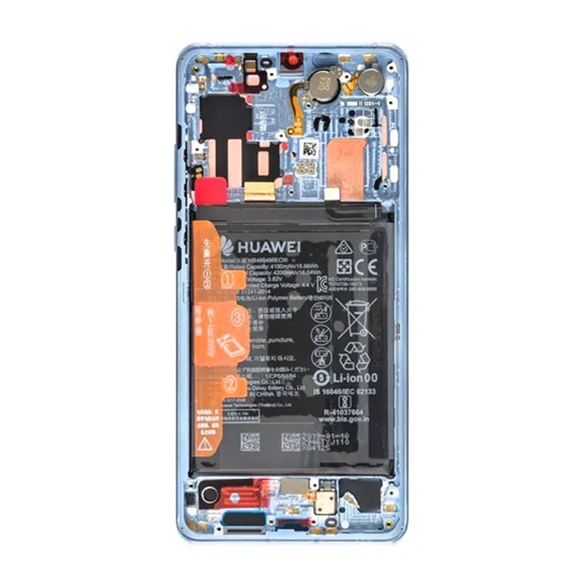 Huawei P30 Pro Skärm med LCD Display + Batteri Original - Lila image 3