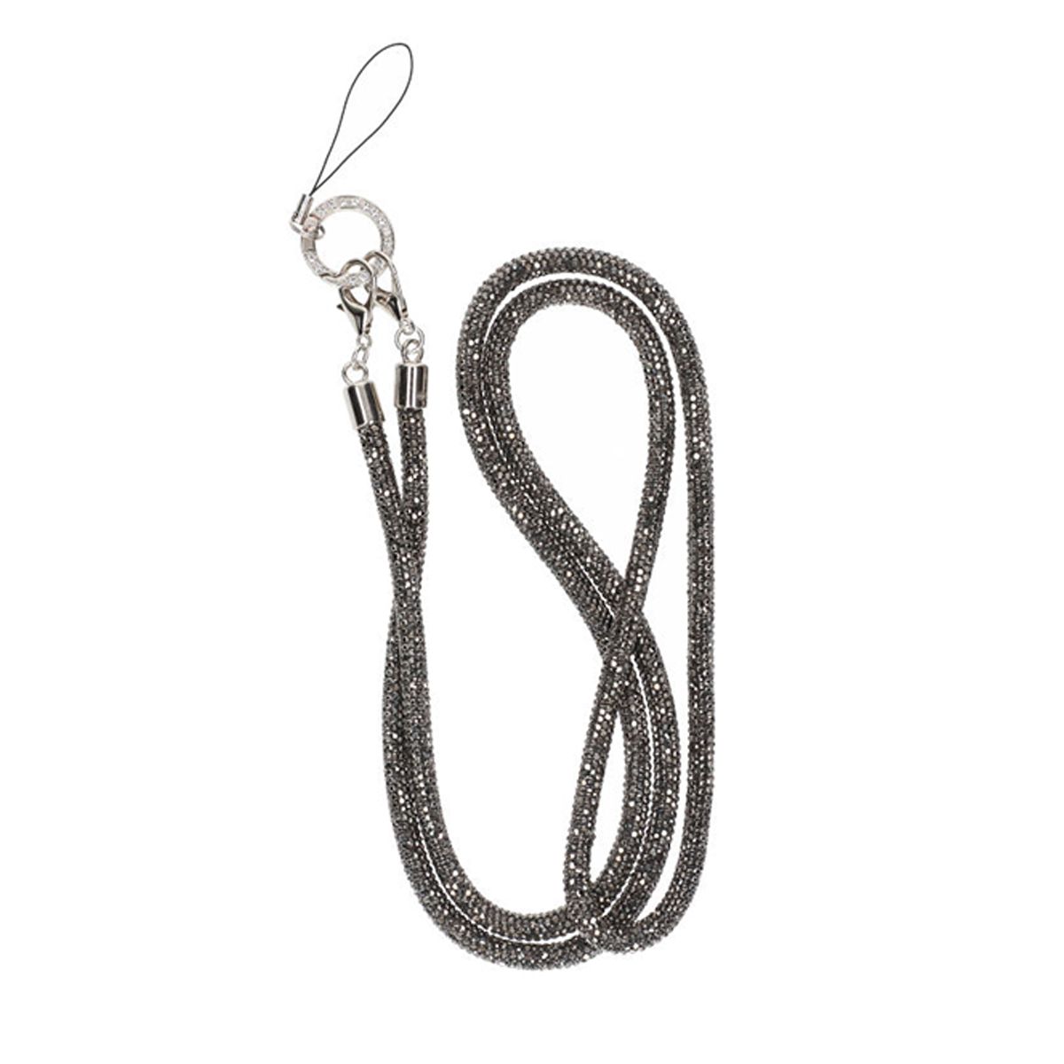 1.2m diamond mobile phone rope hanging obliquely dark grey