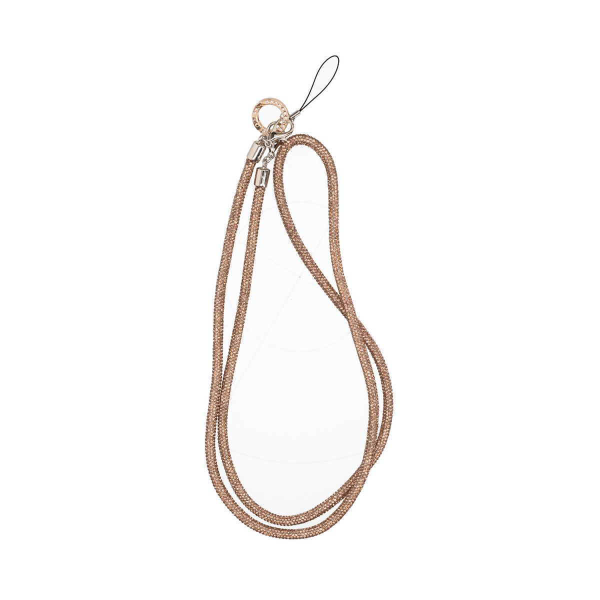 1.2m diamond mobile phone rope hanging obliquely gold