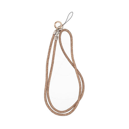 1.2m diamond mobile phone rope hanging obliquely gold