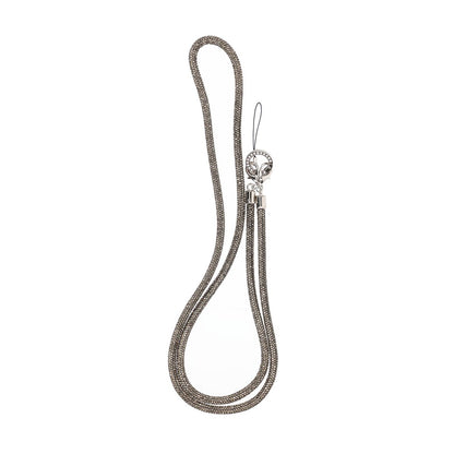 1.2m diamond mobile phone rope hanging obliquely Transparent grey