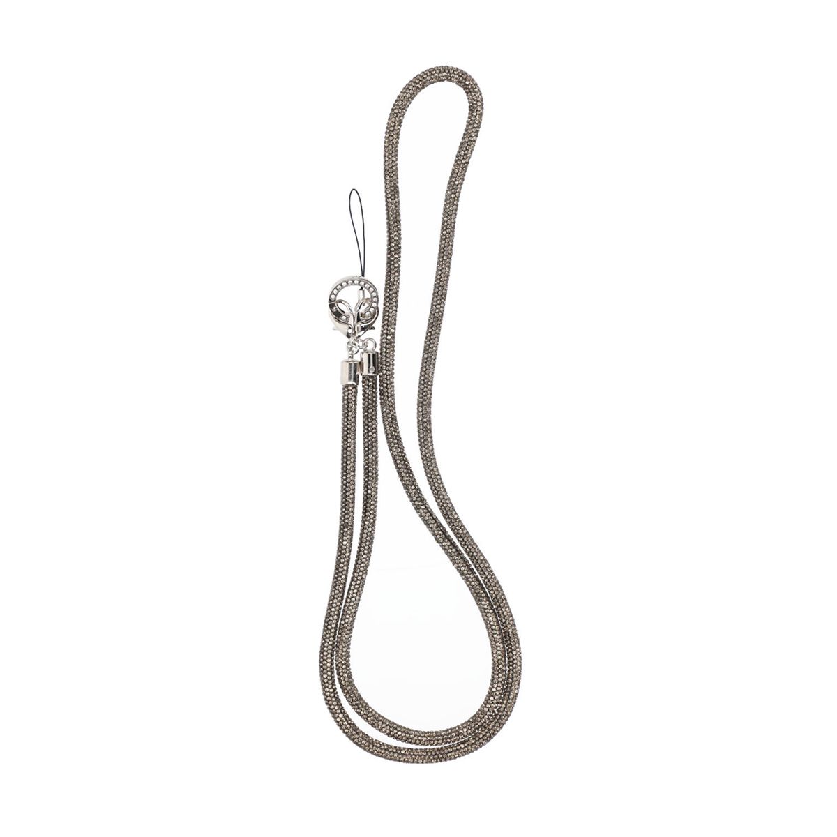 1.2m diamond mobile phone rope hanging obliquely Transparent grey