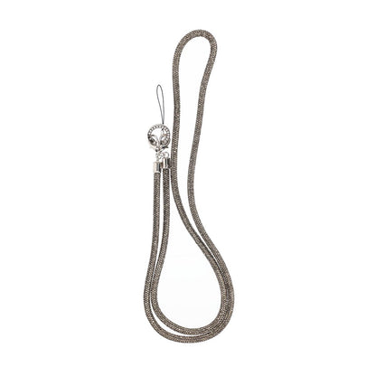 1.2m diamond mobile phone rope hanging obliquely Transparent grey