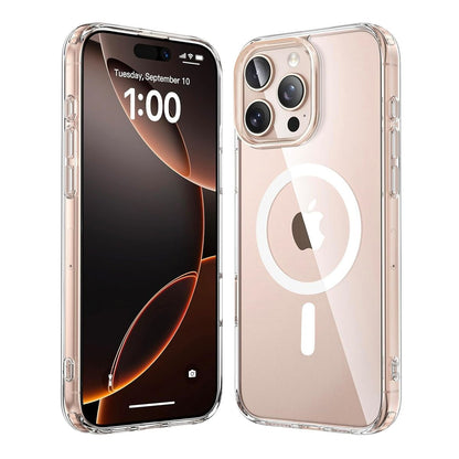 1.5MM Inner Anti-drop TPU+PC Magnetic Clear Case for iPhone 16 Pro Max