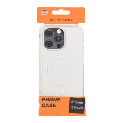 1.5MM Inner Anti-drop TPU+PC Magnetic Clear Case for iPhone 16 Pro Max