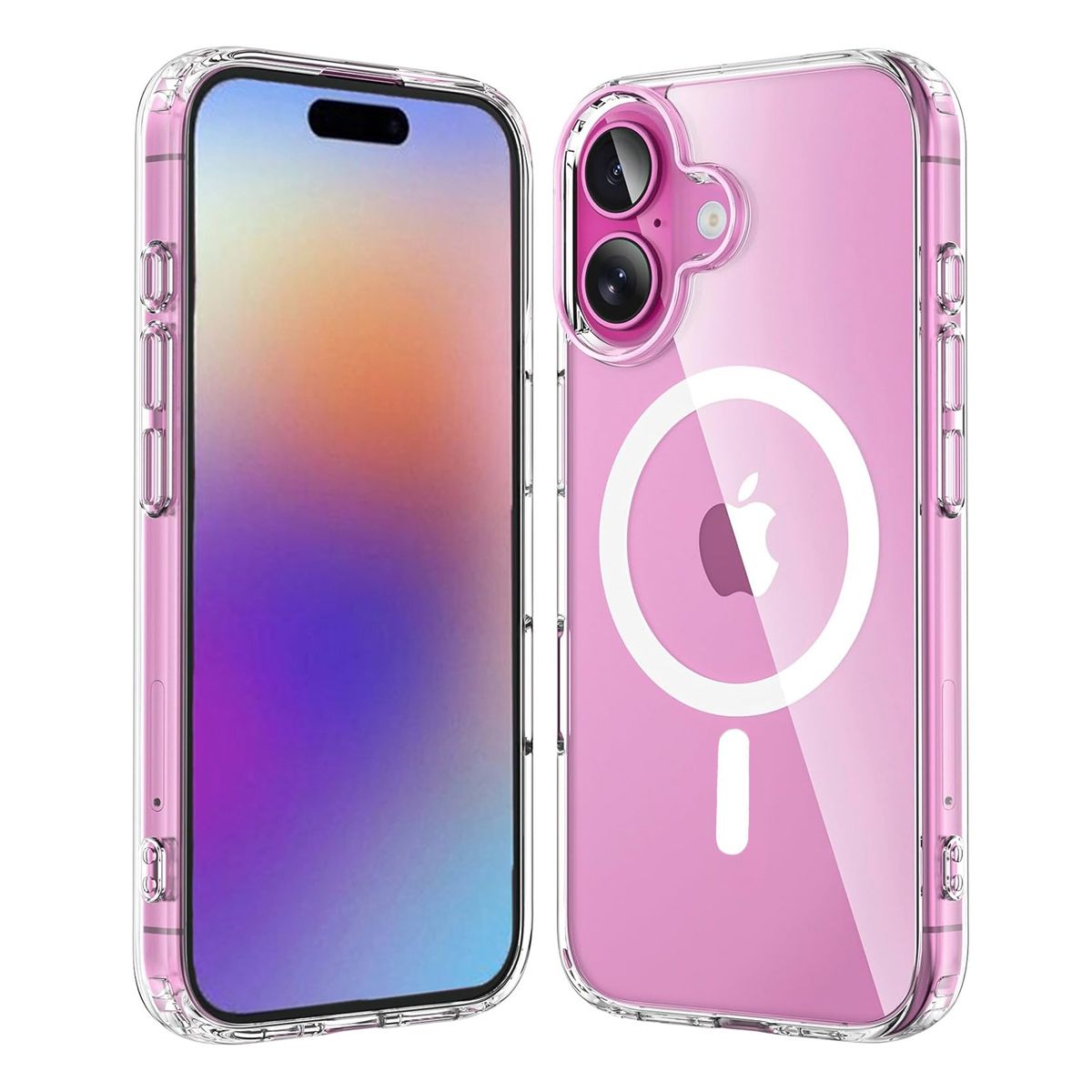 1.5MM Inner Anti-drop TPU+PC Magnetic Clear Case for iPhone 17