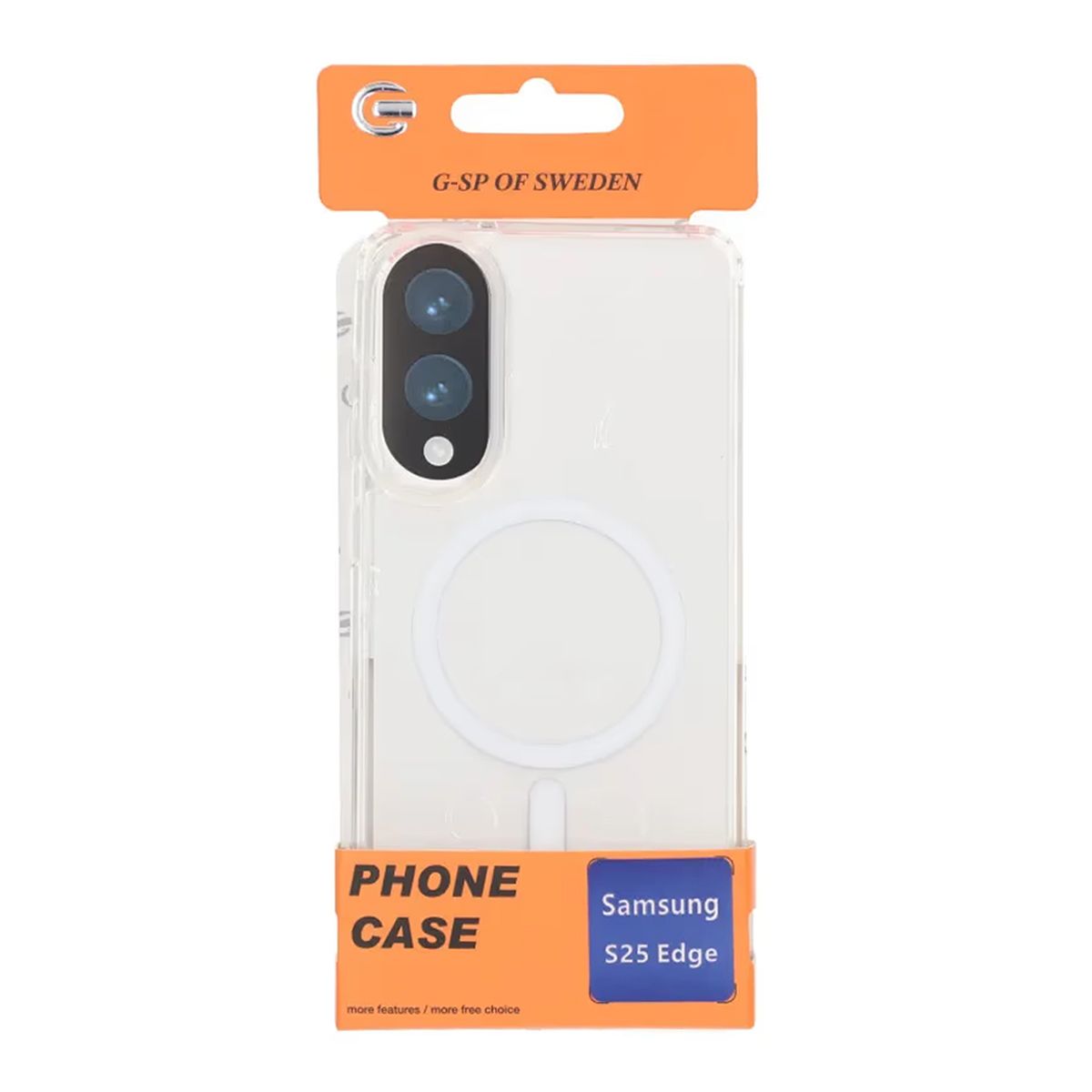 1.5MM Inner Anti-drop TPU+PC Magnetic Clear Case for Samsung Galaxy S25 Edge