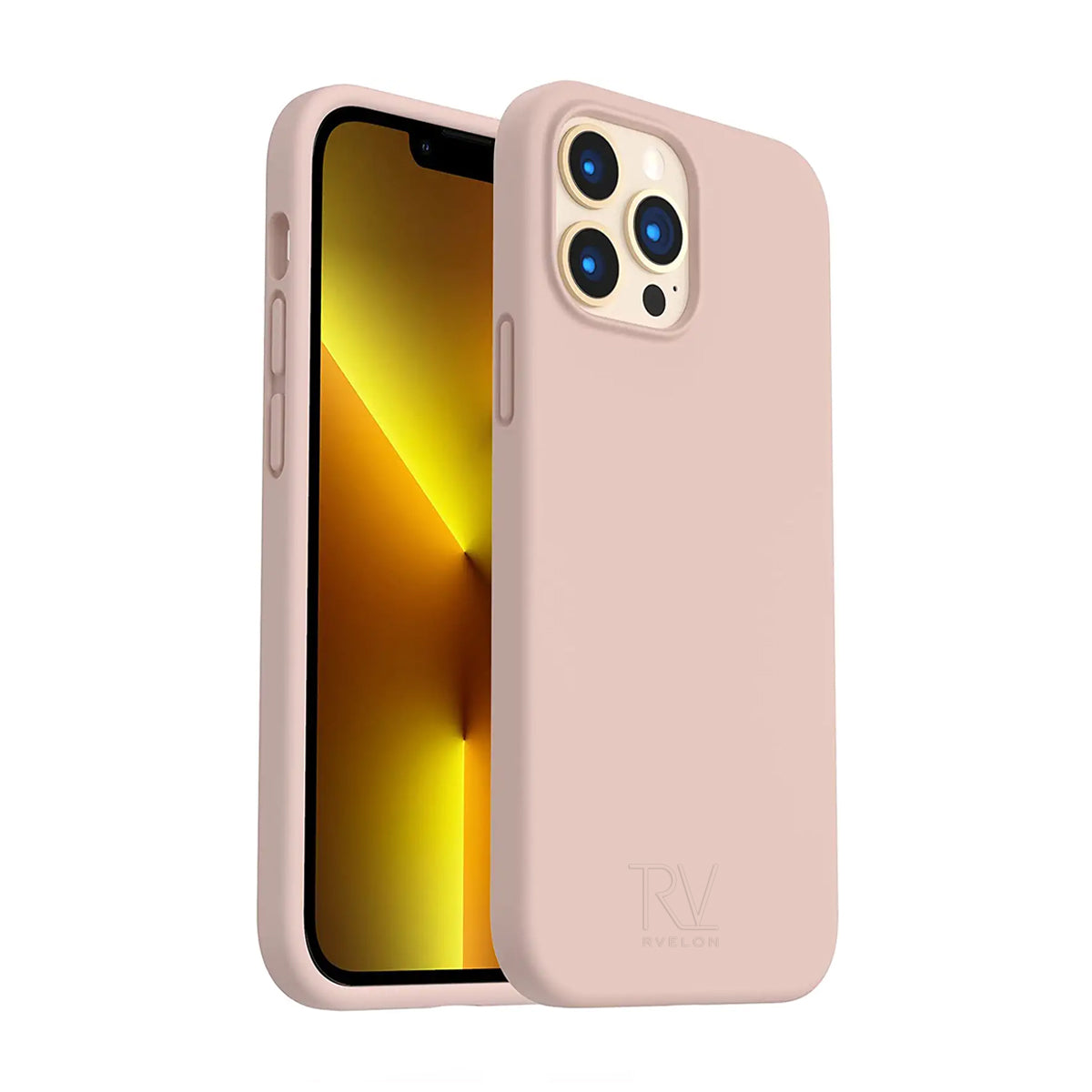 iPhone 12/12 Pro Silikonskal Rvelon - Beige image 1