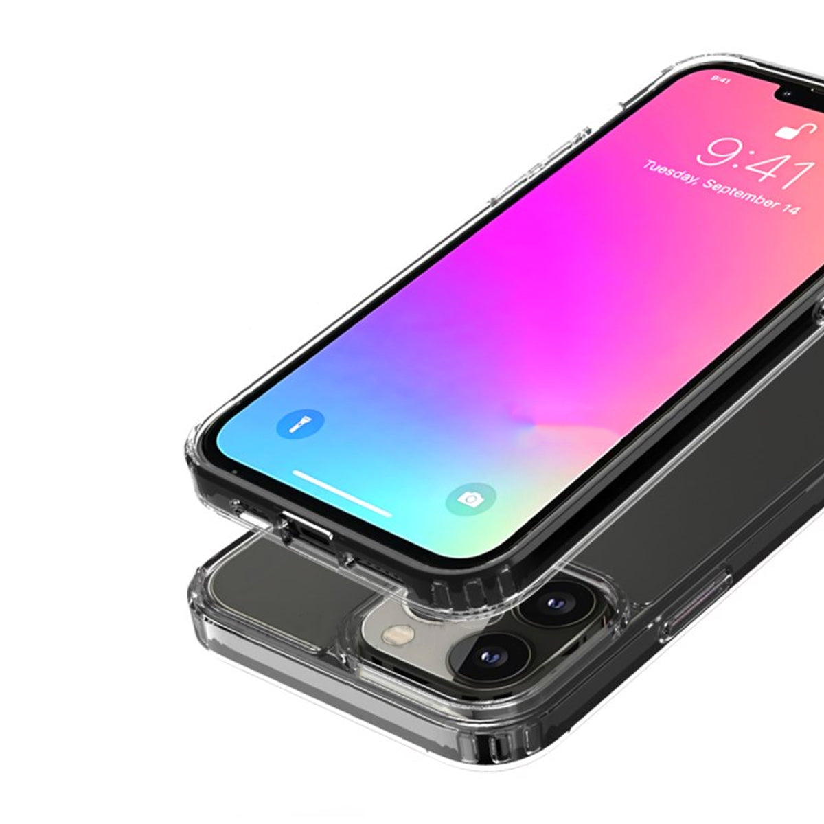 iPhone 12/12 Pro Stöttåligt Skal Rvelon - Transparent image 2