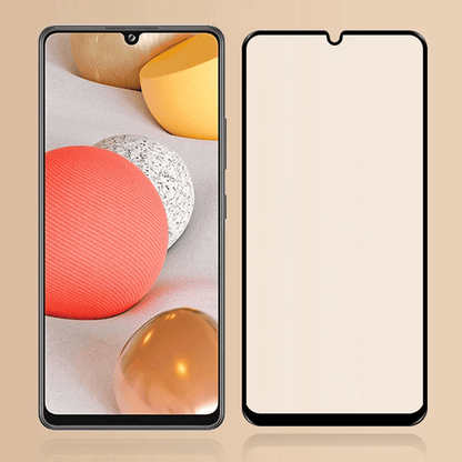 Skärmskydd Samsung A42 5G - 3D Härdat Glas Svart image 4