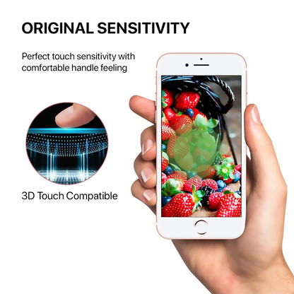 Skärmskydd Privacy iPhone 7/8/SE 2020 - 3D Härdat Glas Vit Bulk