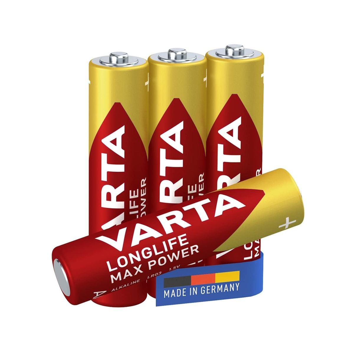 Varta Longlife Batterier 4-pack Max Power AAA 1.5 V image 1