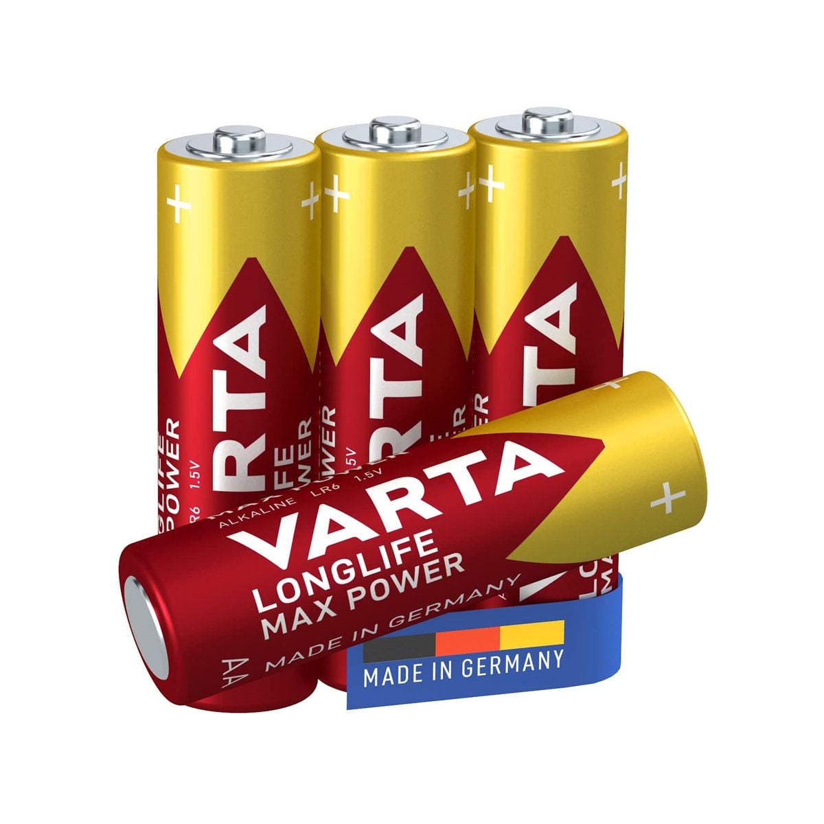 Varta Longlife Batterier 4-pack Max Power AA 1.5 V image 1