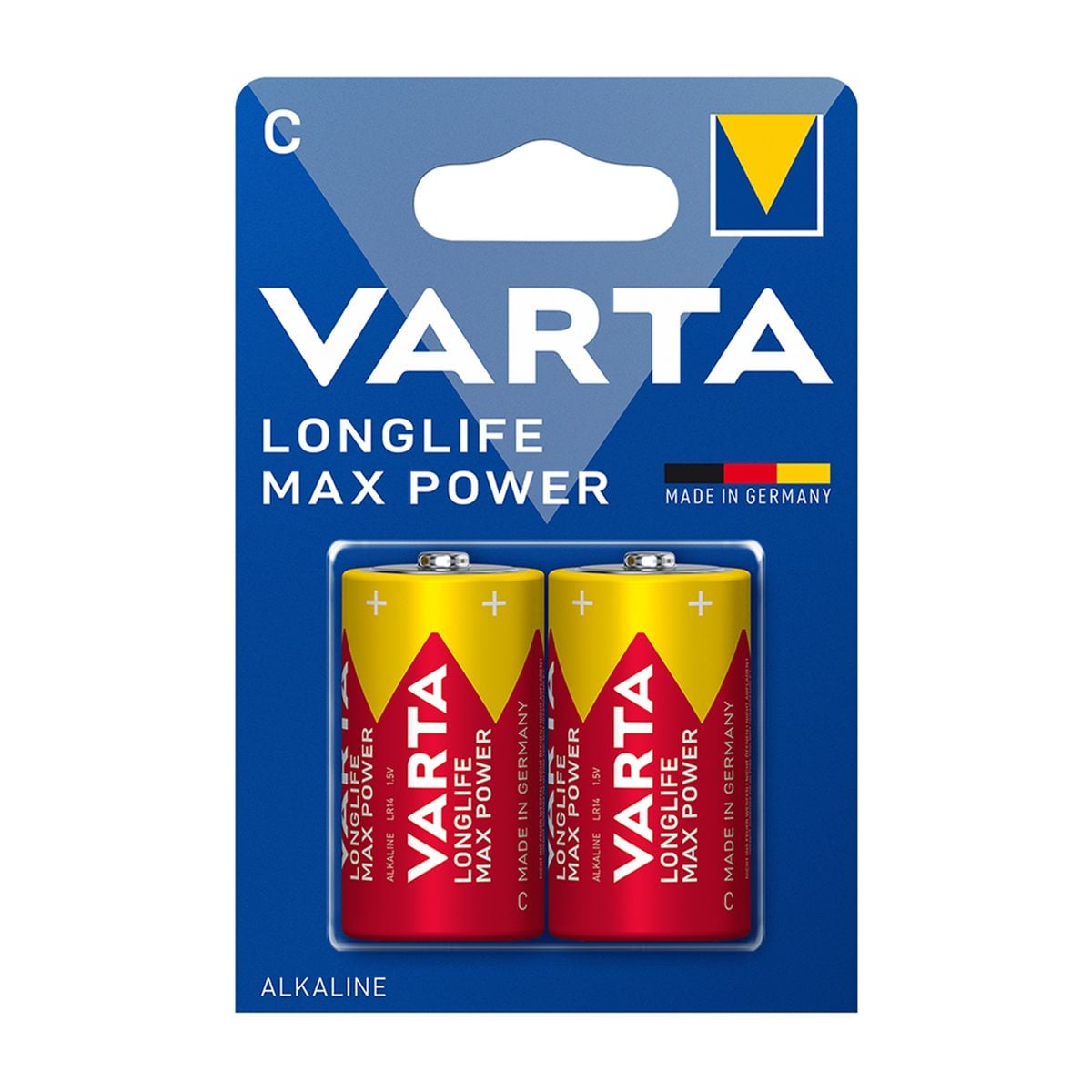 Varta Longlife Max Power Batteri C / LR14 C 2-pack image 2