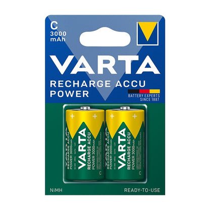 Varta C Batteri 3000mAh BLI2 C batteri (uppladdningsbart) 1.2V - 2-pack image 2
