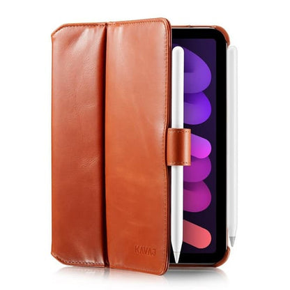 KAVAJ iPad mini (gen 6)/iPad mini (A17 Pro) Fodral London Brun image 1