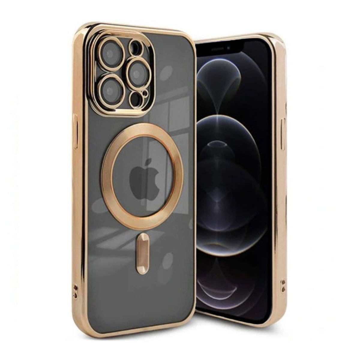 Luxury Mobilskal med Magsafe iPhone 12 Pro - Guld image 1