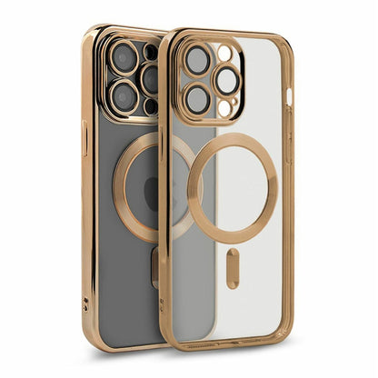 Luxury Mobilskal med Magsafe iPhone 12 Pro - Guld image 3