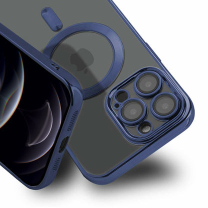 Luxury Mobilskal med Magsafe iPhone 12 Pro - Mörkblå image 2