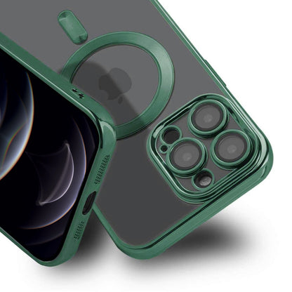 Luxury Mobilskal med Magsafe iPhone 12 Pro - Militärgrön image 2