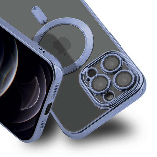 Luxury Mobilskal med Magsafe iPhone 12 Pro - Blå image 2