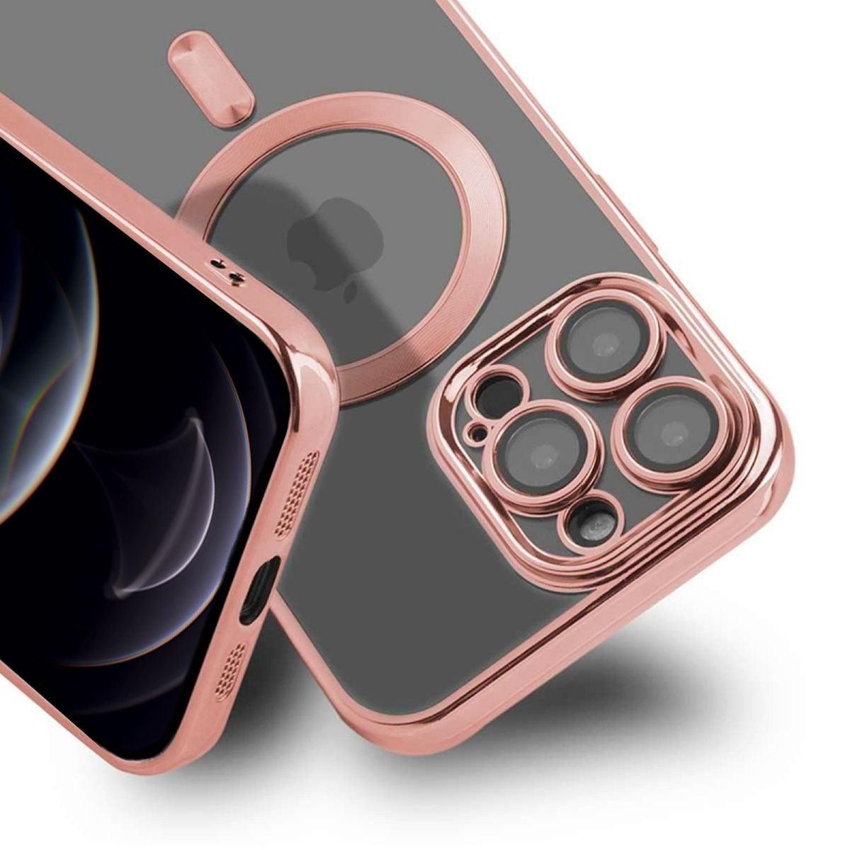 Luxury Mobilskal med Magsafe iPhone 12 Pro - Rosa image 2