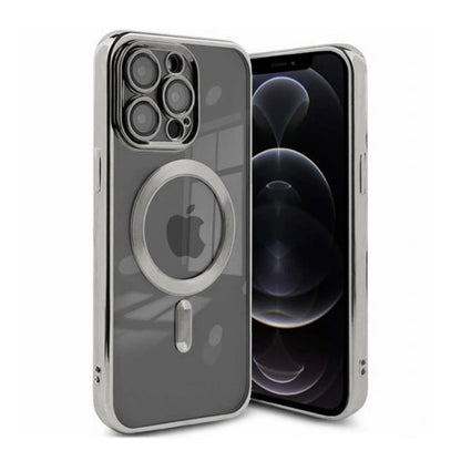 Luxury Mobilskal med Magsafe iPhone 12 Pro Max - Silver image 1