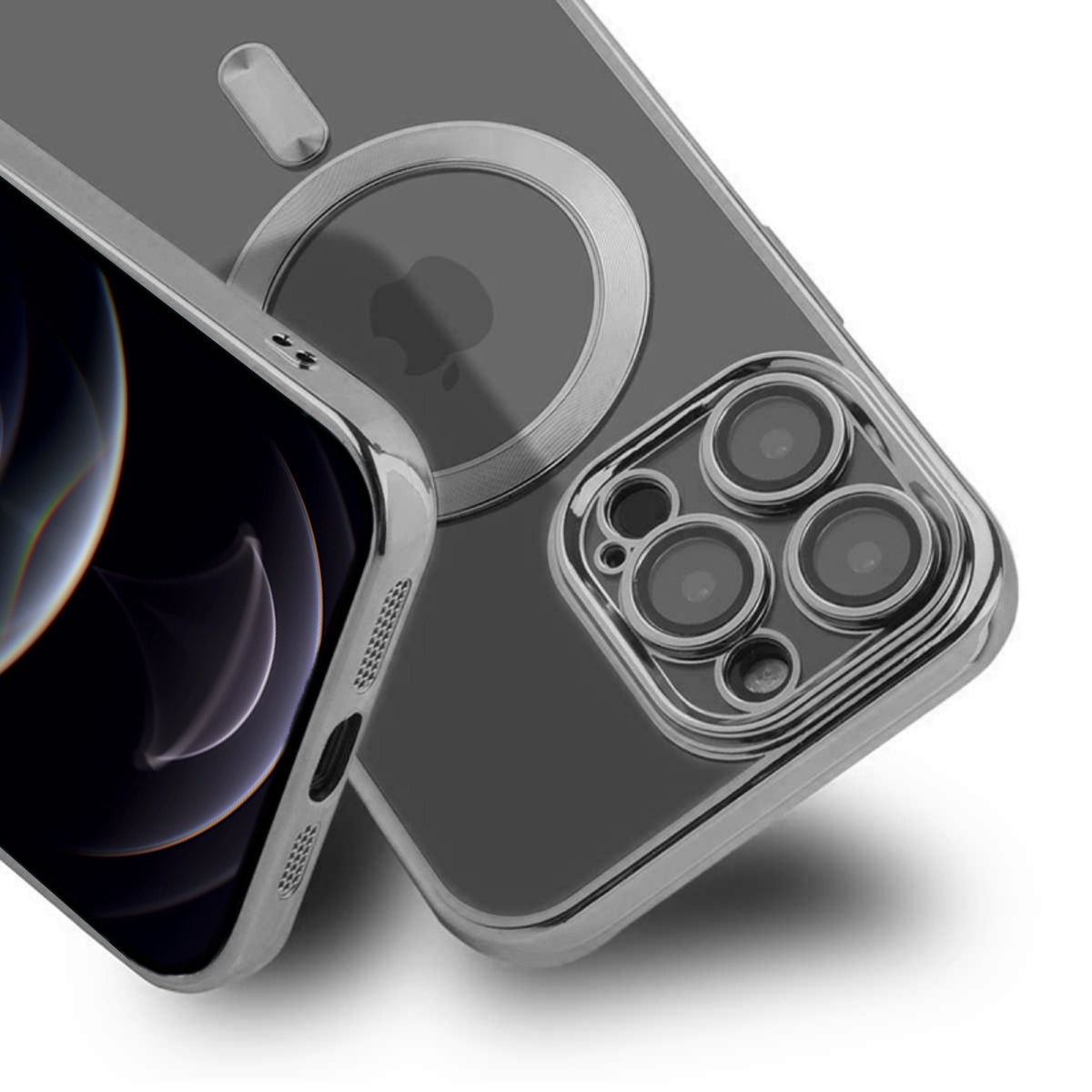 Luxury Mobilskal med Magsafe iPhone 12 Pro Max - Silver image 2