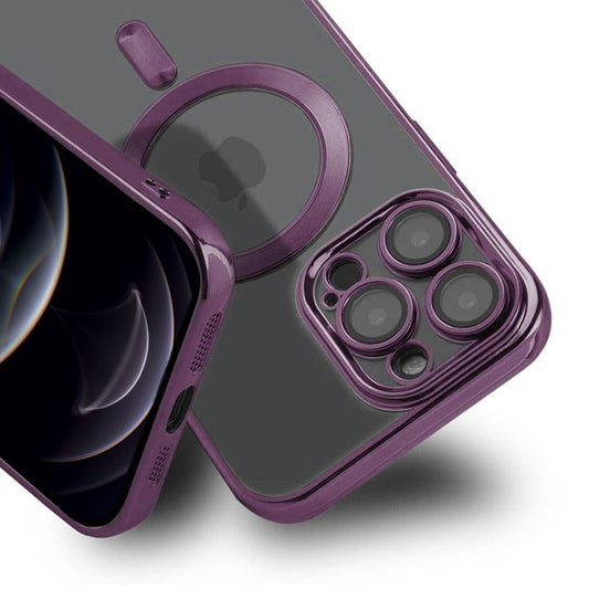 Luxury Mobilskal med Magsafe iPhone 12 Pro Max - Lila image 2