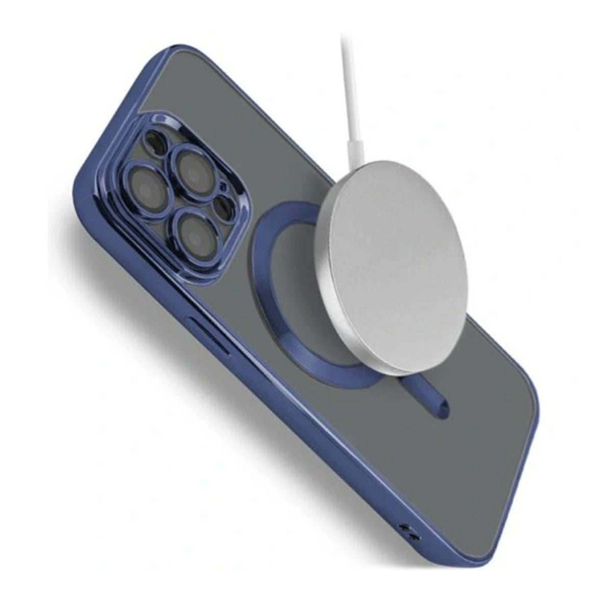 Luxury Mobilskal med Magsafe iPhone 13 Pro - Mörkblå image 5