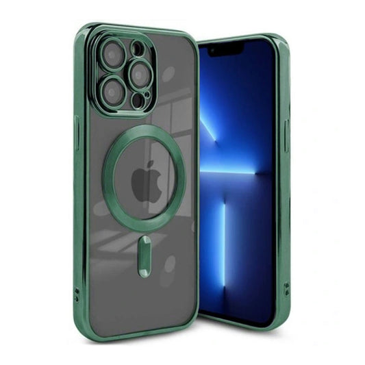 Luxury Mobilskal med Magsafe iPhone 13 Pro - Militärgrön image 1