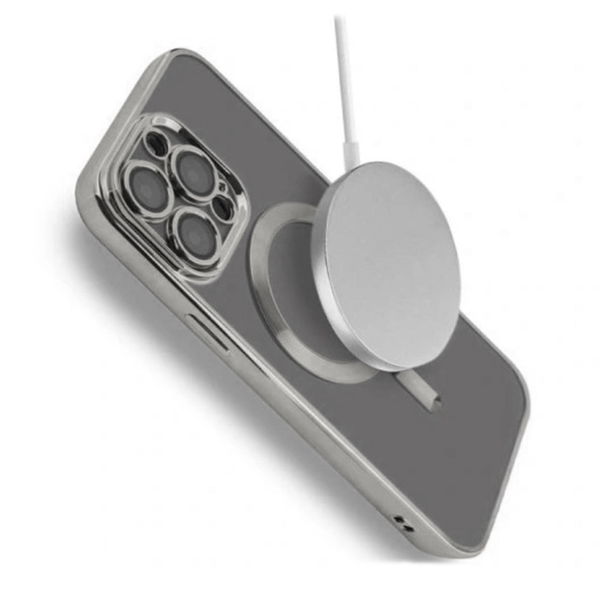 Luxury Mobilskal med Magsafe iPhone 13 Pro - Silver image 5