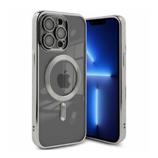 Luxury Mobilskal med Magsafe iPhone 13 Pro Max - Silver image 1