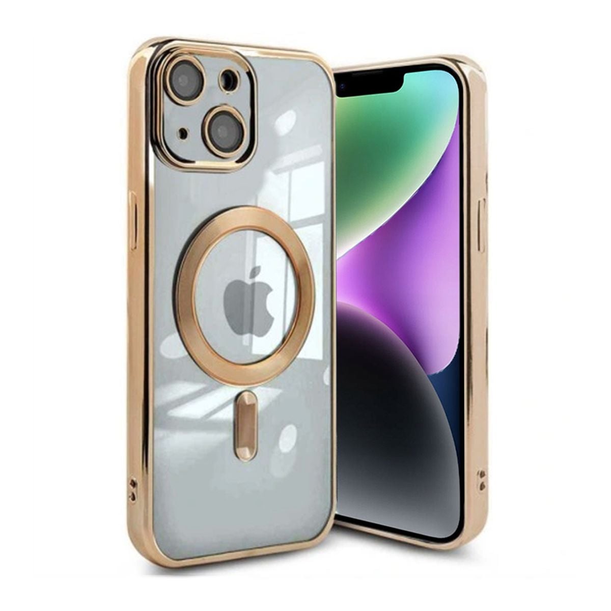 Luxury Mobilskal med Magsafe iPhone 14 - Guld image 1