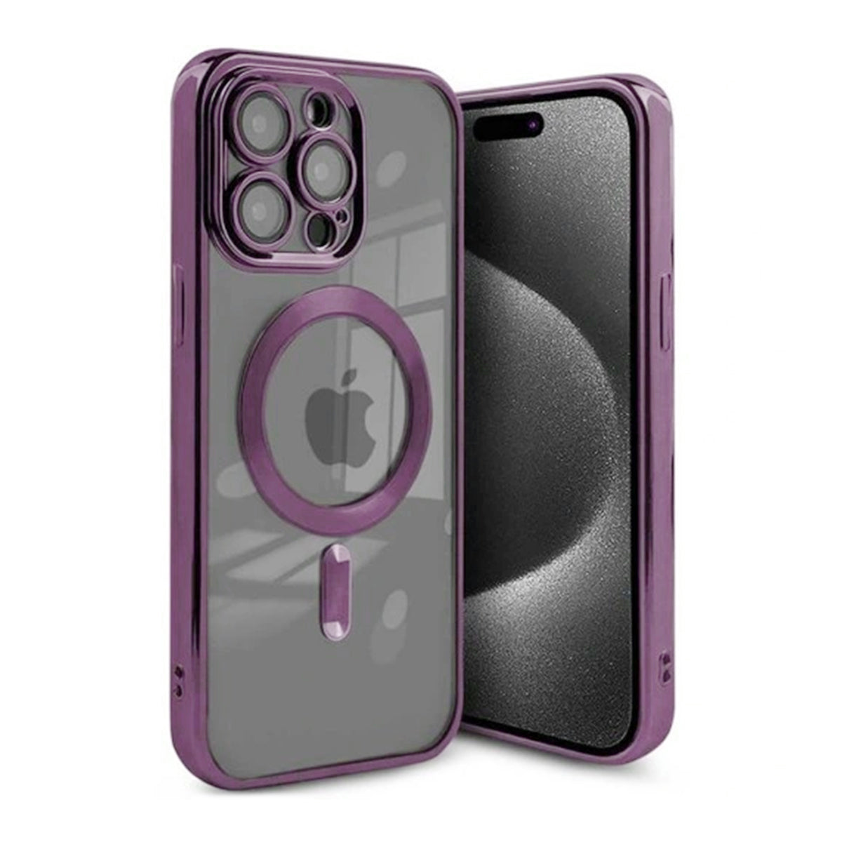 Luxury Mobilskal med Magsafe iPhone 14 Pro Max - Lila image 1