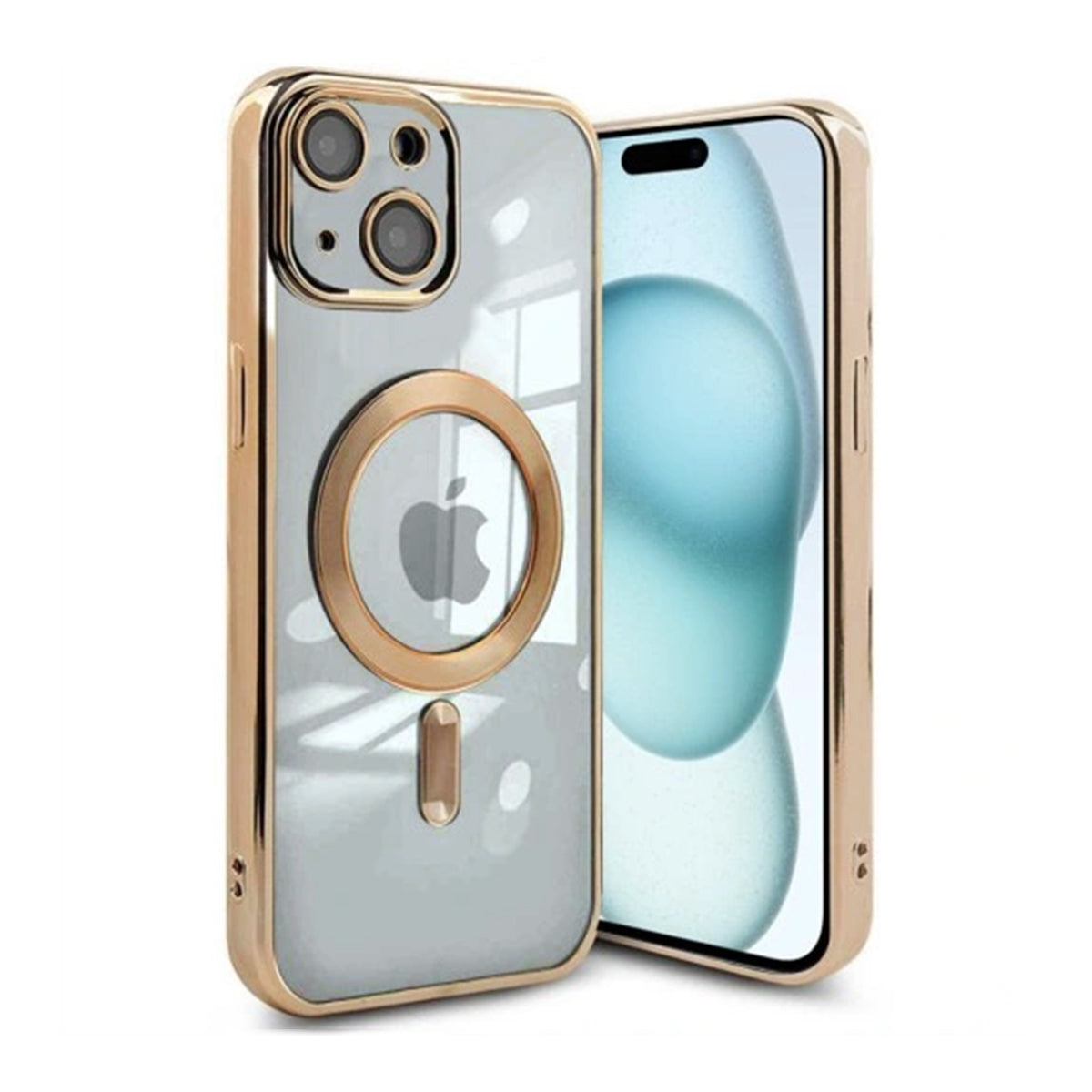 Luxury Mobilskal med Magsafe iPhone 15 - Guld image 1